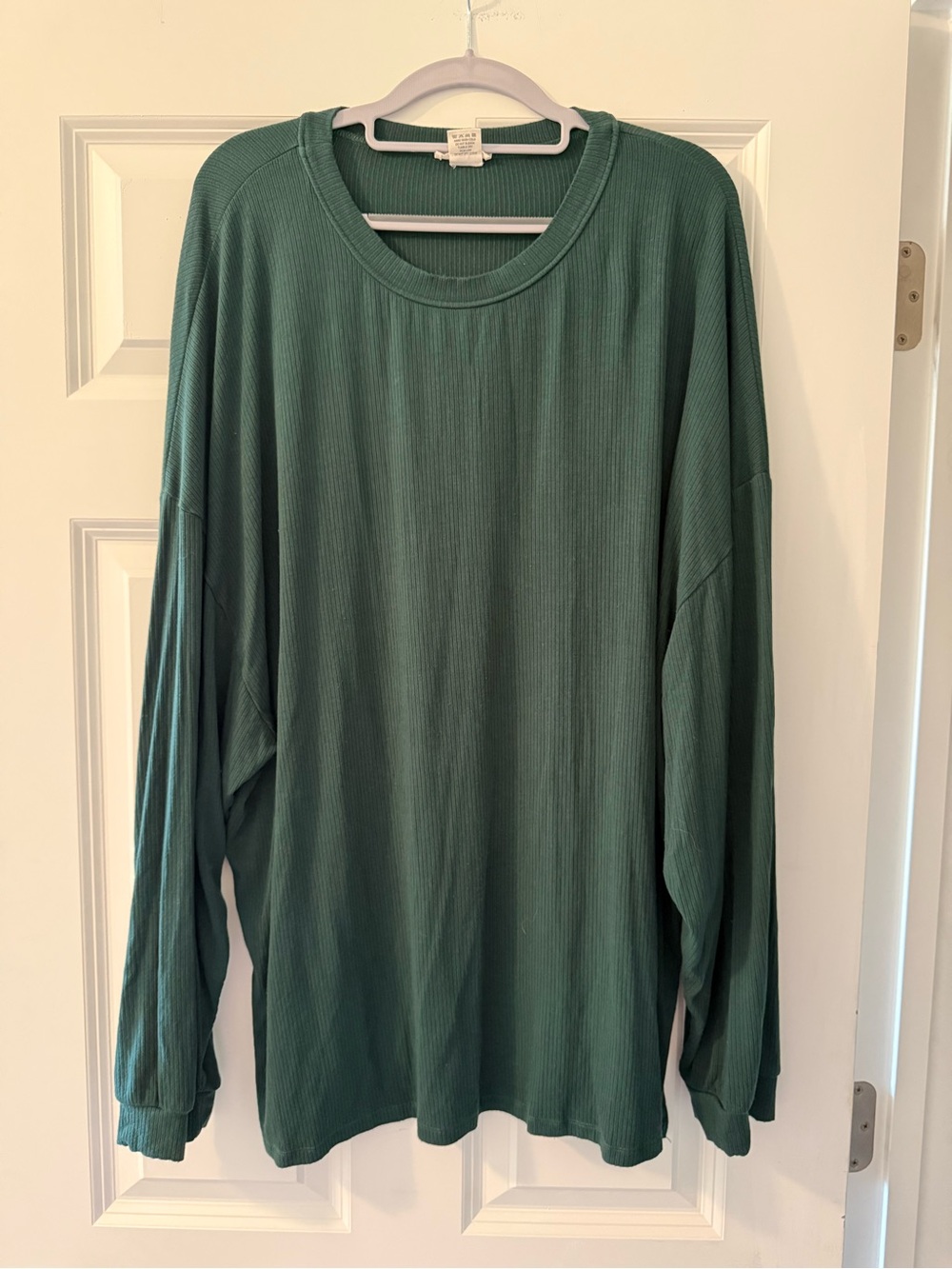 Yelete Women’s Long-Sleeve Ribbed Crewneck Top